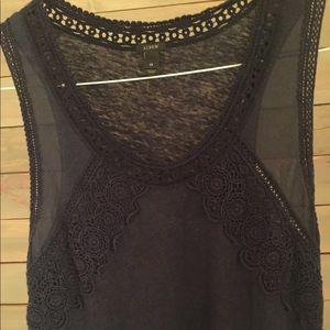J. Crew Linen Lace Preppy Classic Tank Women’s Medium